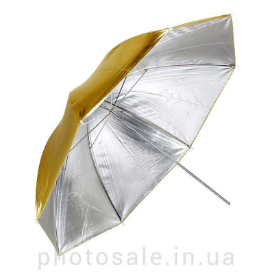 Фотозонт студийный Mircopro UB-005G 100 см – золото/серебро