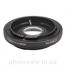 Переходник Canon FD – Canon EF с линзой