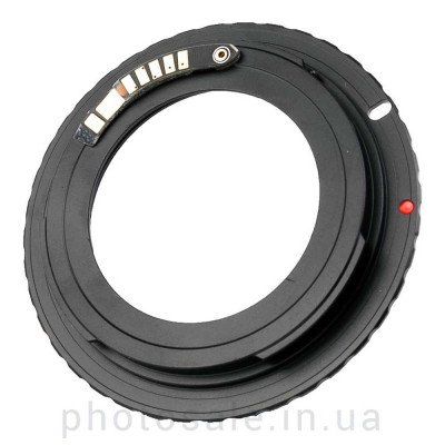 Переходник М42 – Canon EF с программируемым чипом + крышка