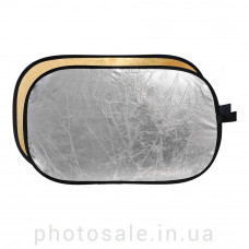 Светоотражатель овальный 60x90 см – 2 в 1