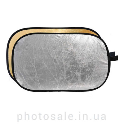 Светоотражатель овальный 90x120 см – 2 в 1