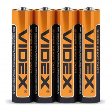Батарейка солевая Videx R03P/AAA 4шт shrink