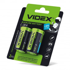 Батарейка щелочная Videx LR14/C 2шт blister card
